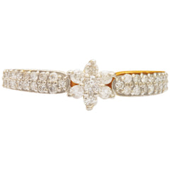 14K Hallmarked Gold | Natural Diamond Ladies Ring 4LRAA604
