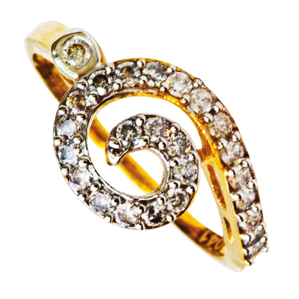 14K Hallmarked Gold | Natural Diamond Ladies Ring 4LRAA654