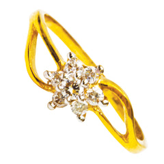 14K Hallmarked Gold | Natural Diamond Ladies Ring 4LRAA671