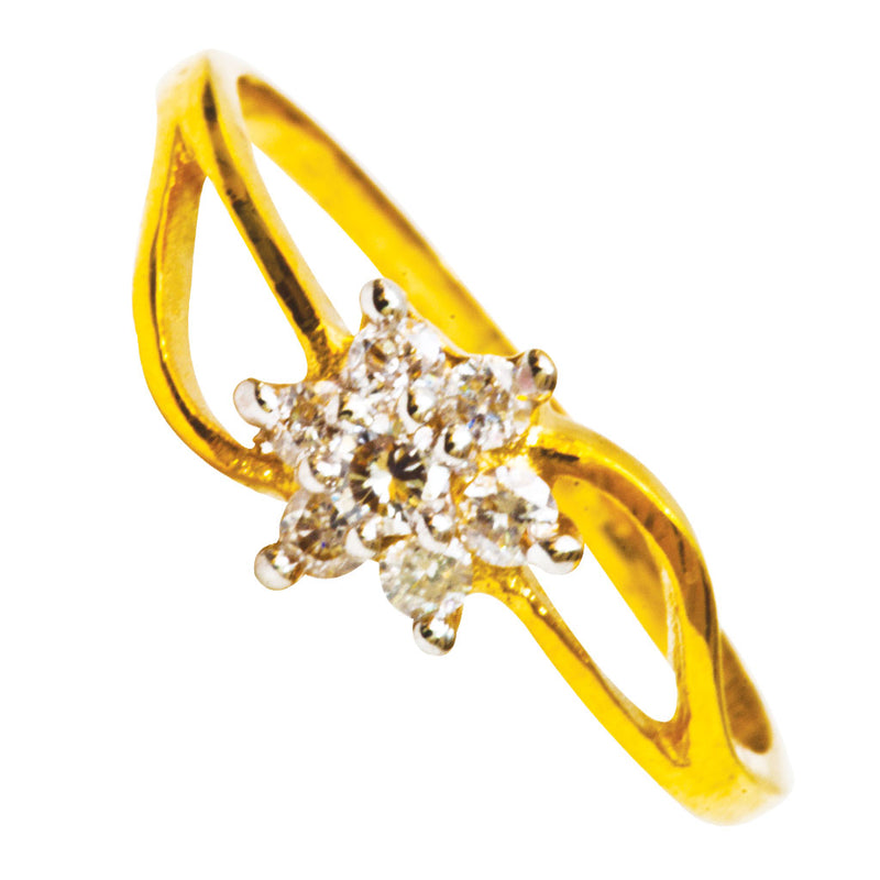 14K Hallmarked Gold | Natural Diamond Ladies Ring 4LRAA671