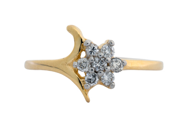 14K Hallmarked Gold | Natural Diamond Ladies Ring 4LRAA731