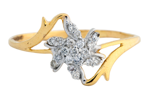 14K Hallmarked Gold | Natural Diamond Ladies Ring 4LRAA737