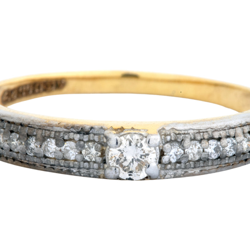 14K Hallmarked Gold | Natural Diamond Ladies Ring 4LRAA769A
