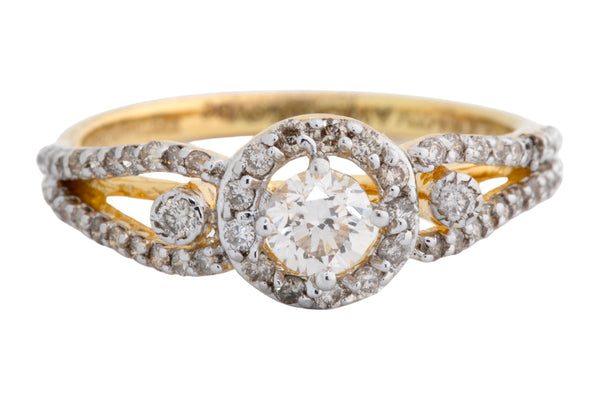 14K Hallmarked Gold | Natural Diamond Ladies Ring 4LRAA792