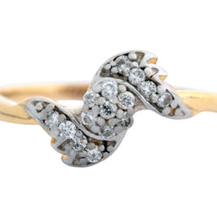 14K Hallmarked Gold | Natural Diamond Ladies Ring 4LRAA799
