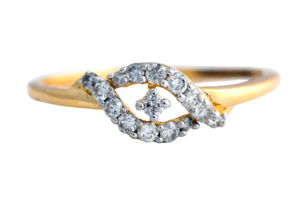 14K Hallmarked Gold | Natural Diamond Ladies Ring 4LRAA811
