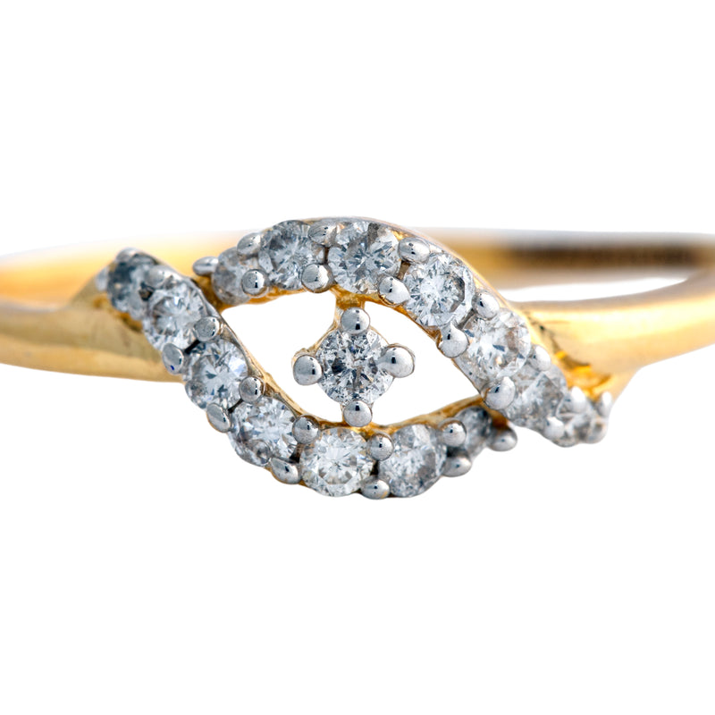 14K Hallmarked Gold | Natural Diamond Ladies Ring 4LRAA811