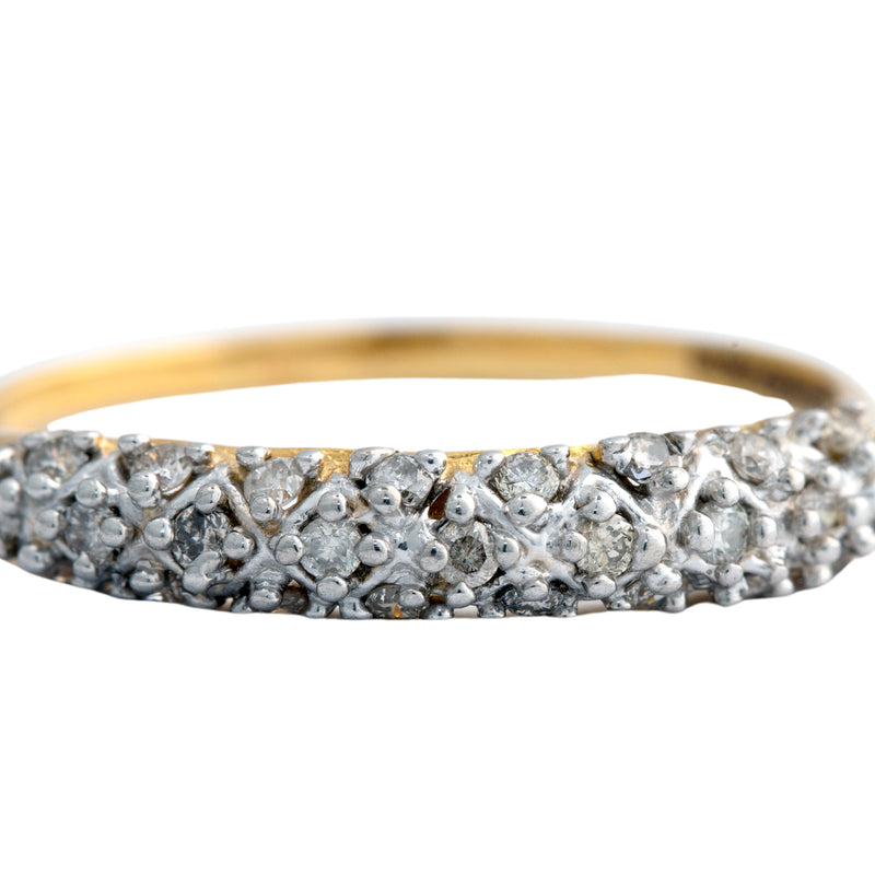 14K Hallmarked Gold | Natural Diamond Ladies Ring 4LRAA825