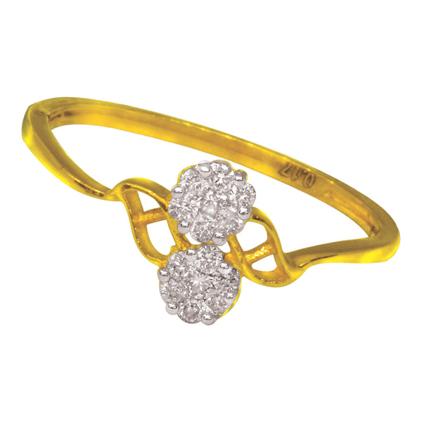14K Hallmarked Gold | Natural Diamond Ladies Ring 4LRAA840