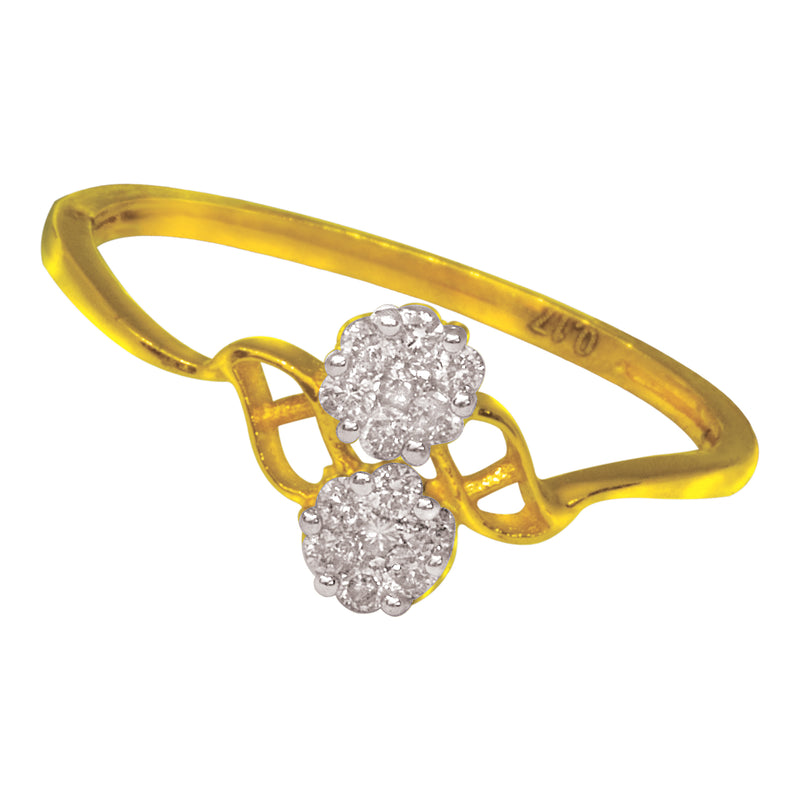 14K Hallmarked Gold | Natural Diamond Ladies Ring 4LRAA840