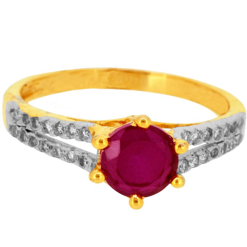 14K Hallmarked Gold | Natural Diamond Ladies Ring 4LRAB088