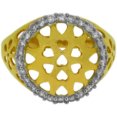 14K Hallmarked Gold | Natural Diamond Ladies Ring 4LRAB105