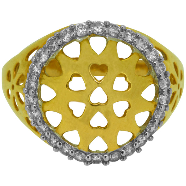 14K Hallmarked Gold | Natural Diamond Ladies Ring 4LRAB105