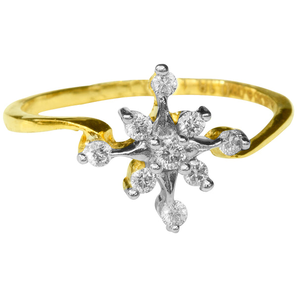 14K Hallmarked Gold | Natural Diamond Ladies Ring 4LRAB141