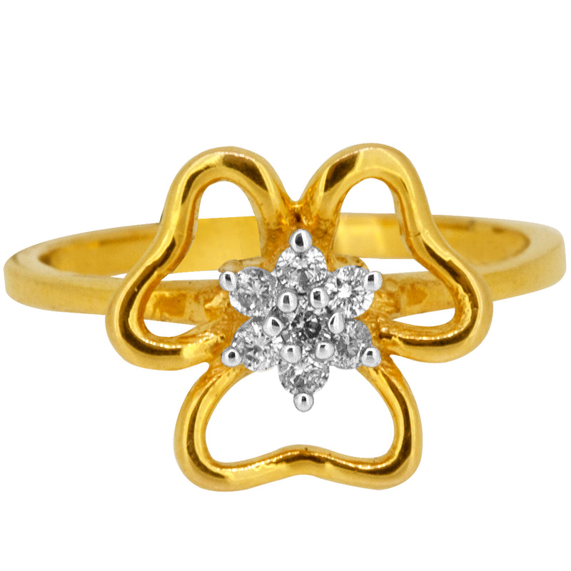 14K Hallmarked Gold | Natural Diamond Ladies Ring 4LRAB183