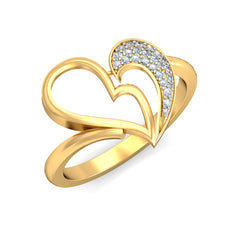 14K Hallmarked Gold | Natural Diamond Ladies Ring 4LRAB184
