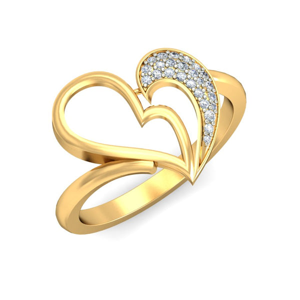 14K Hallmarked Gold | Natural Diamond Ladies Ring 4LRAB184