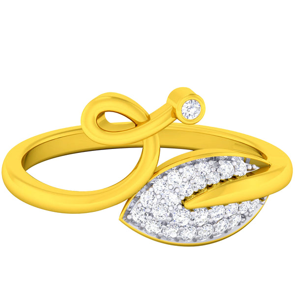 14K Hallmarked Gold | Natural Diamond Ladies Ring 4LRAB188