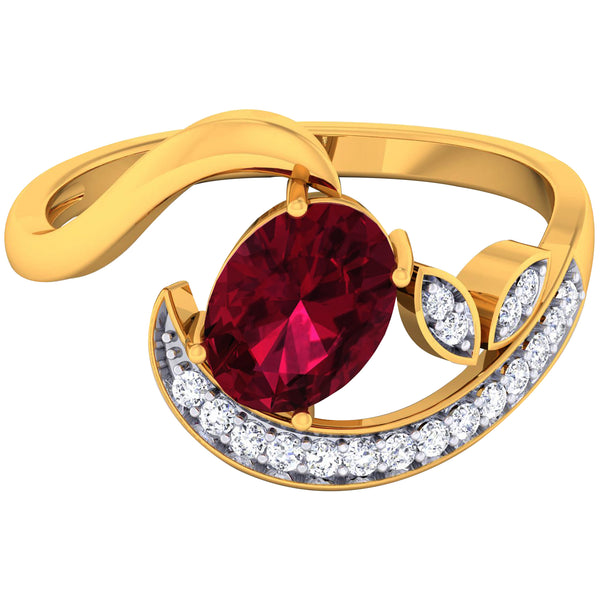 14K Hallmarked Gold | Natural Diamond Ladies Ring 4LRAB190