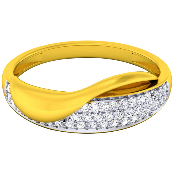 14K Hallmarked Gold | Natural Diamond Ladies Ring 4LRAB196