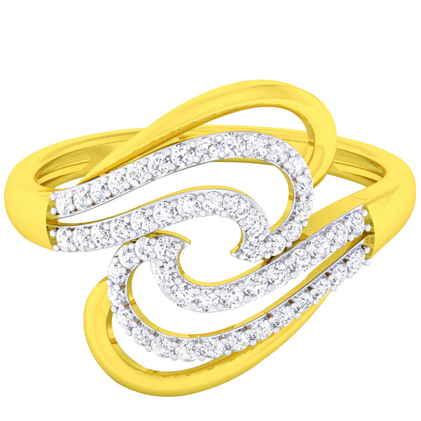 14K Hallmarked Gold | Natural Diamond Ladies Ring 4LRAB202