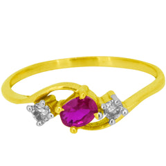 14K Hallmarked Gold | Lab Grown Diamond Ladies Ring 4LRAB214