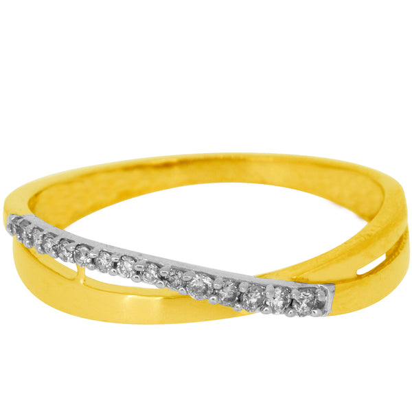 14K Hallmarked Gold | Natural Diamond Ladies Ring 4LRAB556
