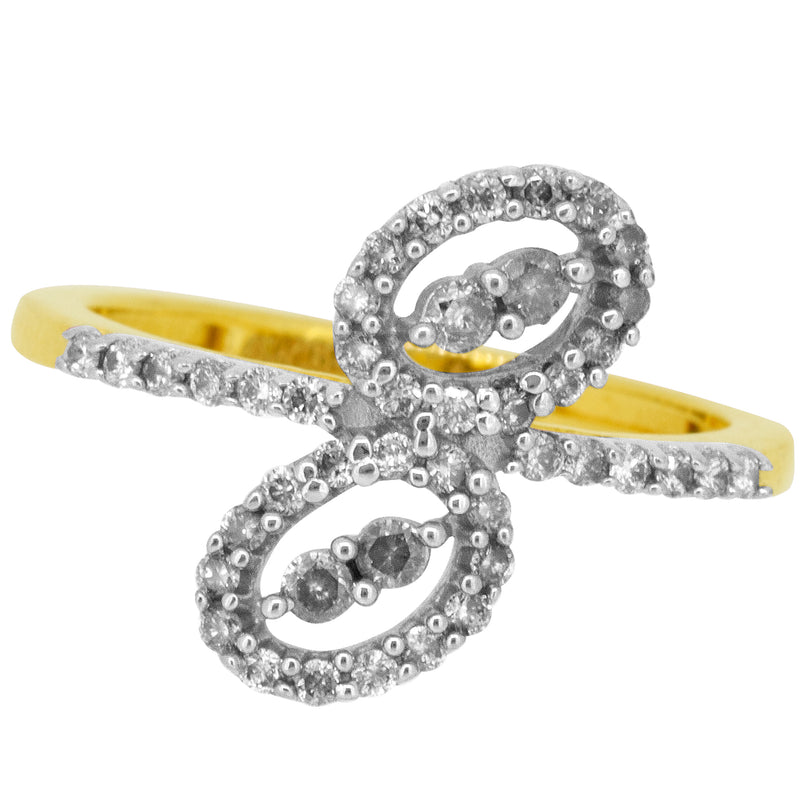 14K Hallmarked Gold | Natural Diamond Ladies Ring 4LRAC326