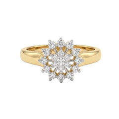18K Hallmarked Gold | Natural Diamond Ladies Ring LRD331