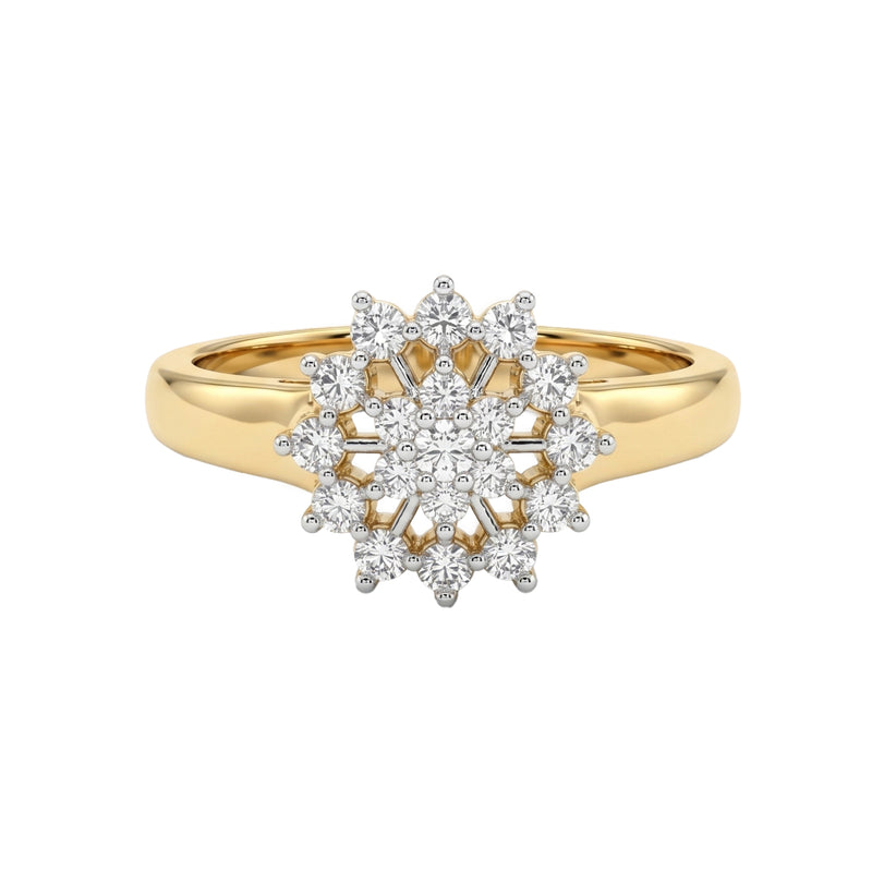 18K Hallmarked Gold | Natural Diamond Ladies Ring LRD331