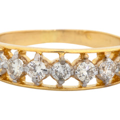 18K Hallmarked Gold | Natural Diamond Ladies Ring LRK328