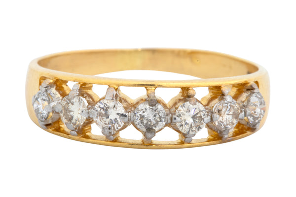 18K Hallmarked Gold | Natural Diamond Ladies Ring LRK328