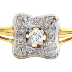18K Hallmarked Gold | Natural Diamond Ladies Ring LRL309