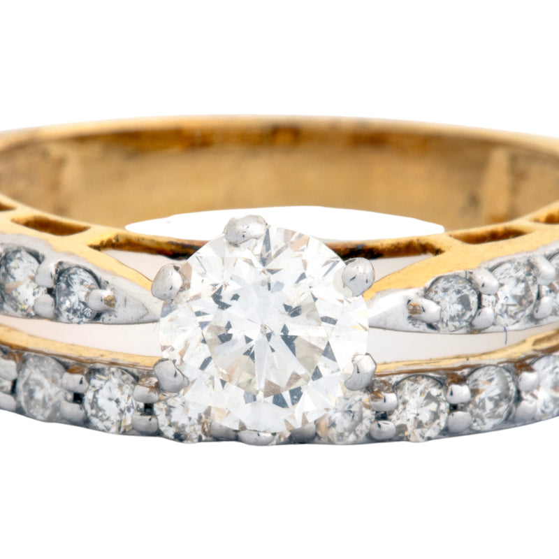 14K Hallmarked Gold | Natural Diamond Ladies Ring 4LRSJ004