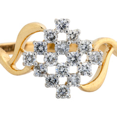 14K Hallmarked Gold | Natural Diamond Ladies Ring 4LRSJ028