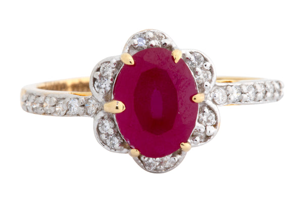 14K Hallmarked Gold | Natural Diamond Ladies Ring 4LRSJ031