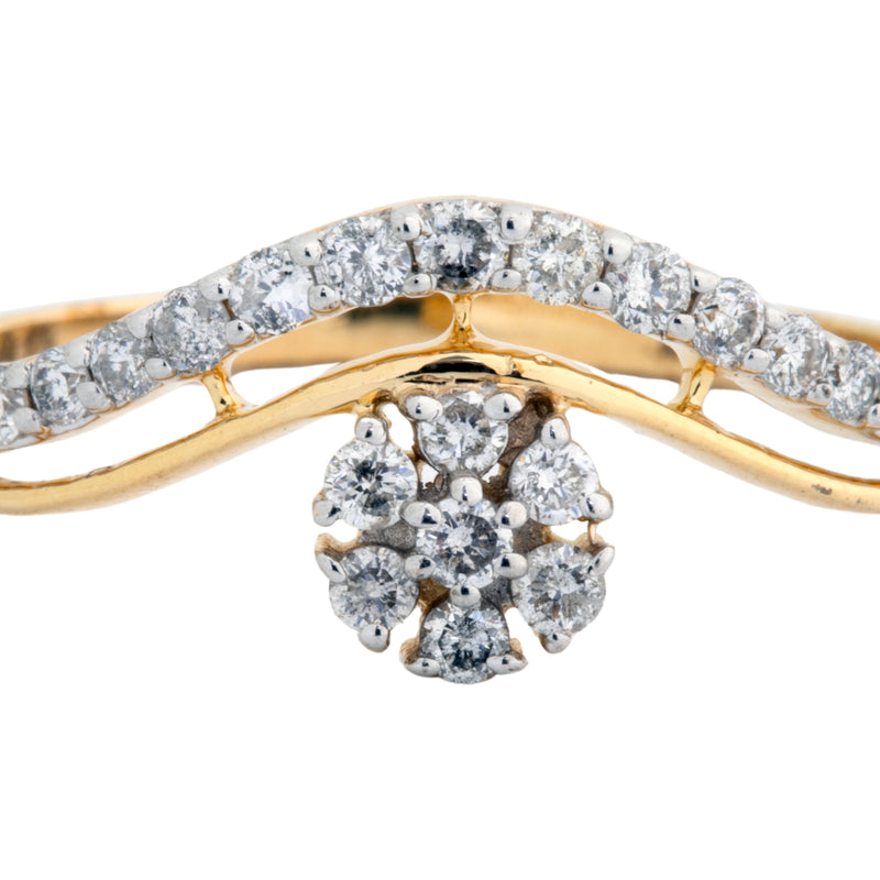 14K Hallmarked Gold | Natural Diamond Ladies Ring 4LRSJ043