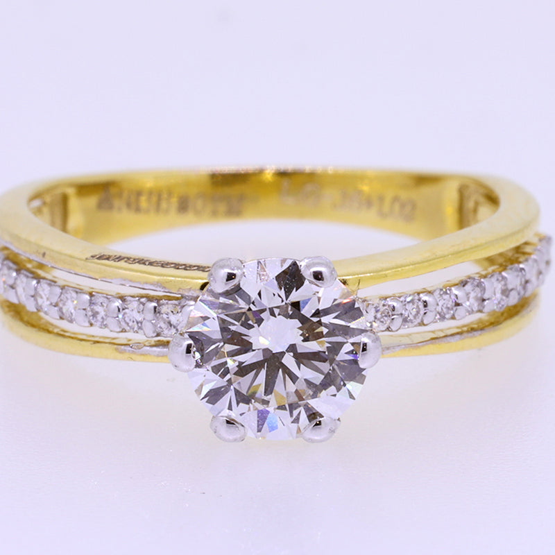14K Hallmarked Gold | Lab Grown Diamond Ladies Ring 4LRSJ052A