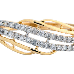 14K Hallmarked Gold | Natural Diamond Ladies Ring 4LRSJ068