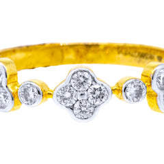 14K Hallmarked Gold | Natural Diamond Ladies Ring 4LRSJ075