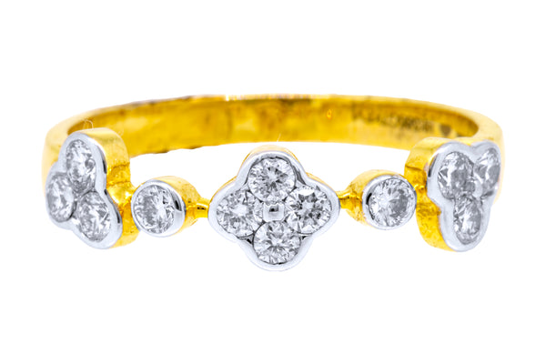 14K Hallmarked Gold | Natural Diamond Ladies Ring 4LRSJ075