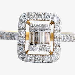 14K Hallmarked Gold | Natural Diamond Ladies Ring 4LRSJ097