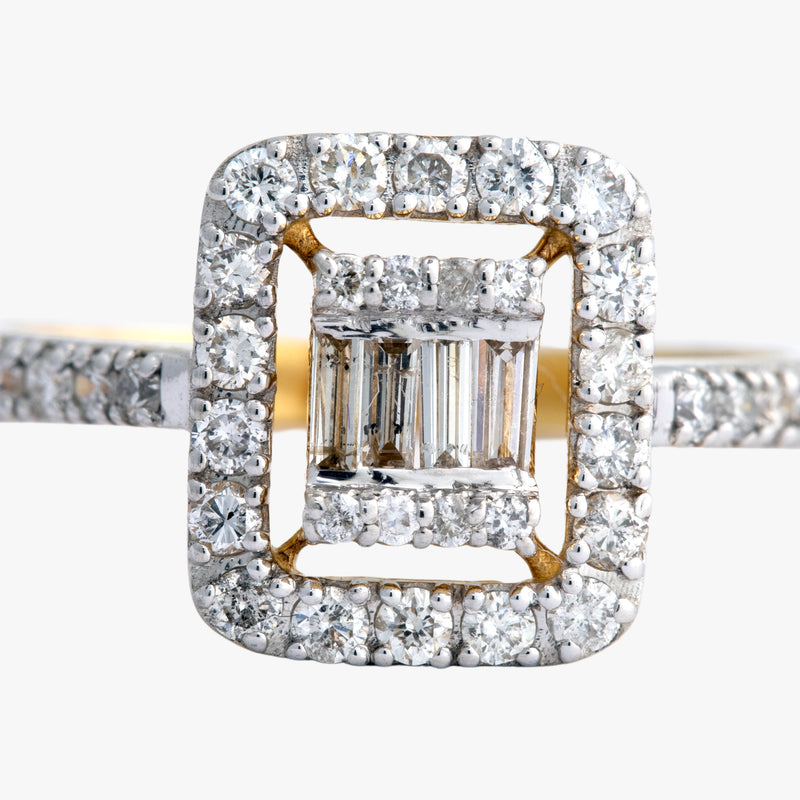 14K Hallmarked Gold | Natural Diamond Ladies Ring 4LRSJ097