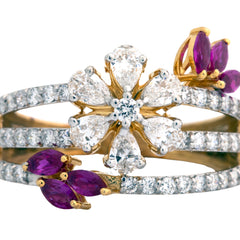 14K Hallmarked Gold | Lab Grown Diamond Ladies Ring 4LRSJ1004