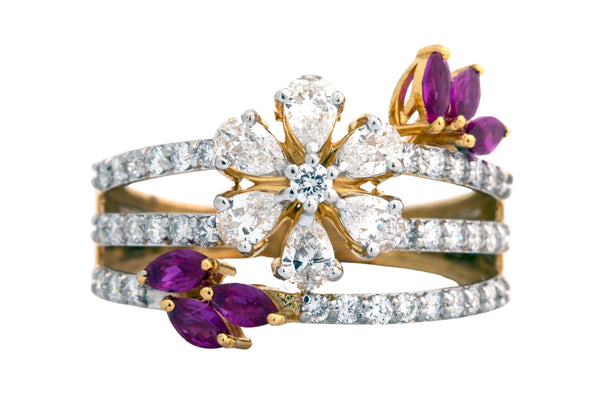 14K Hallmarked Gold | Lab Grown Diamond Ladies Ring 4LRSJ1004