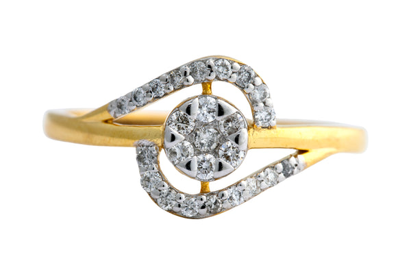 14K Hallmarked Gold | Natural Diamond Ladies Ring 4LRSJ1014