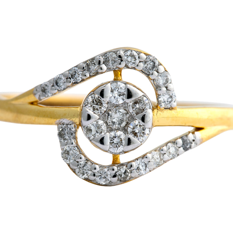 14K Hallmarked Gold | Natural Diamond Ladies Ring 4LRSJ1014