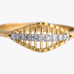 14K Hallmarked Gold | Natural Diamond Ladies Ring 4LRSJ1015
