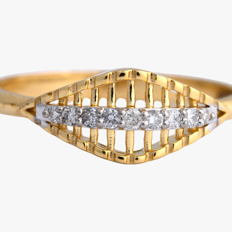 14K Hallmarked Gold | Natural Diamond Ladies Ring 4LRSJ1015