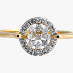 14K Hallmarked Gold | Natural Diamond Ladies Ring 4LRSJ1016